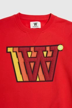 Double A By Wood Wood Tye Applique Sweatshirt 10686839 -Sportmode Geschäft 10255602 2424 4022 Apple red Extra 1zESQjkDWobInG