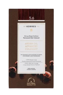 KORRES ARGAN OIL Hochentwickelte Haarcoloration Red Light Brown / Hellbraun Rot 5.6 10688419