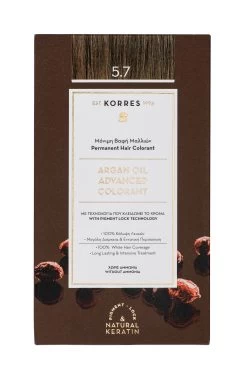 KORRES ARGAN OIL Hochentwickelte Haarcoloration Chocolate / Schokobraun Hell 5.7 10688420