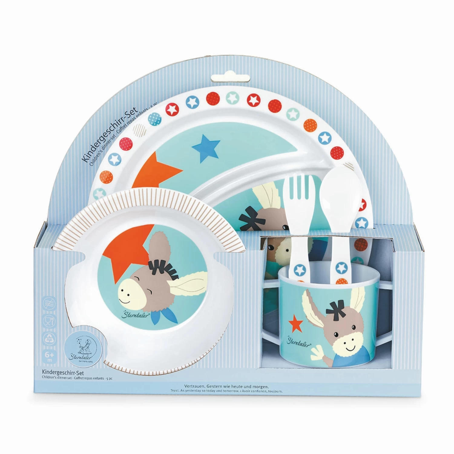 Sterntaler Kindergeschirr-Set Esel Emmi 10638495 7 Sterntaler Kindergeschirr-Set Esel Emmi 10638495 – Bild 5