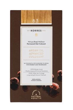 KORRES ARGAN OIL Hochentwickelte Haarcoloration Golden Honey Light Blonde / Honigblond 8.3 10688426