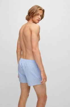 Boss ZWEIER-PACK PYJAMA-SHORTS AUS BAUMWOLLE MIT LOGO-STICKEREI 10679624 -Sportmode Geschäft BOSS Black FallWinter 22 470 50480075 4