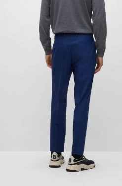 Boss SLIM-FIT HOSE AUS STRETCH-SCHURWOLLE Genius-MM-224 10665623 -Sportmode Geschäft BOSS Black PreFall 22 419 50480009 4
