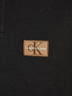 Calvin Klein Jeans Langarm-Poloshirt SHRUNKEN BADGE WAFFLE LS 10675333 -Sportmode Geschäft Calvin Klein WI2023 BEH J30J322448BEH 3