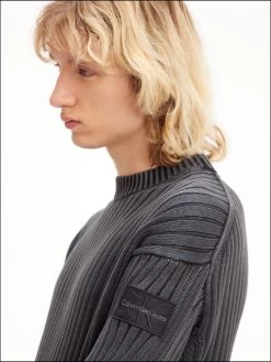 Calvin Klein Jeans BADGE GMD SWEATER 10675335 -Sportmode Geschäft Calvin Klein WI2023 BEH J30J322455BEH 3