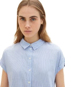 Tom Tailor Denim Kurzarmbluse 10716492 -Sportmode Geschäft Denim Tom Ta 308 26661 1035907 6