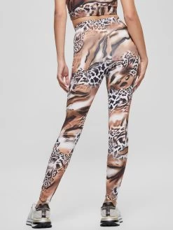 Guess ADRIANNA ANIMALIER Leggings 10705942 -Sportmode Geschäft ECOMM V3RB22KBIL2 P15E ALT3