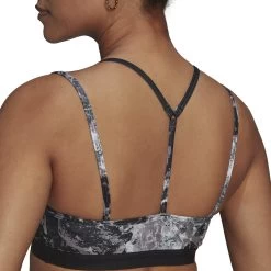 Adidas Yoga Essentials Studio Light-Support Allover Print Sport-BH 10666166 15 Adidas Yoga Essentials Studio Light-Support Allover Print Sport-BH 10666166 -Sportmode Geschäft HC3726 10 APPAREL On Model Detail View 2 transparenteFH4BKINQ9twf