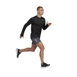 Adidas Own The Run Laufshirt Langarm 10680736 -Sportmode Geschäft HM8436 6 APPAREL On Model Walking View transparent
