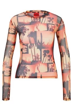 Hugo Longsleeve Aus Strech-Mesh 10680453