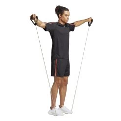 Adidas Workout Base T-Shirt 10680744 -Sportmode Geschäft IB7896 6 APPAREL On Model Walking View transparent