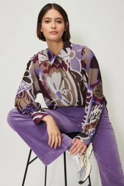 Luisa Cerano Bluse Mit Flower-Print 10713029 -Sportmode Geschäft Luisa Cerano HW 2023 VKP1 7099 2883903531 7099