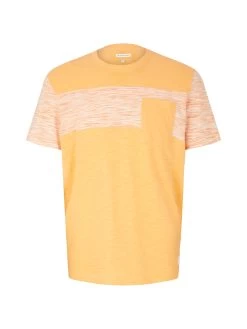 Tom Tailor T-Shirt Mit Einsatz In Melange-Optik 10714246