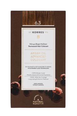 KORRES ARGAN OIL Hochentwickelte Haarcoloration Golden Honey Dark Blonde / Dunkelblond Gold 6.3 10688430