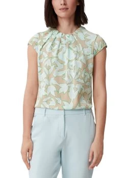 Comma Bluse Mit Dezenten Raffungen 10706608 -Sportmode Geschäft comma noos 80C7 2132730 3